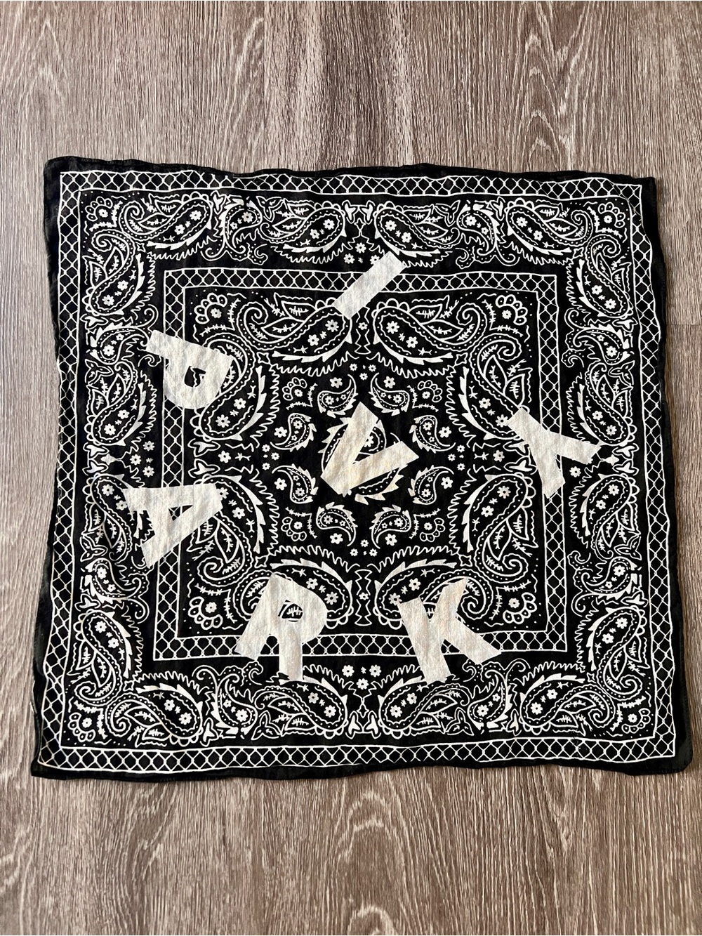 Ivy Park Black and White Paisley Bandana Scarf